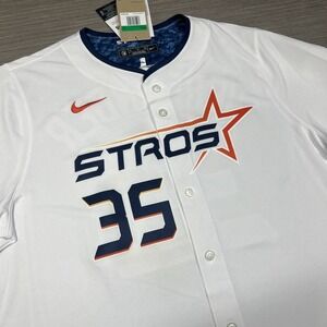 Nike Justin Verlander Houston Astros Space City Connect Jersey LM25-0D9J Mens XL